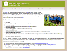 Tablet Screenshot of newlifecenterfoundation.org